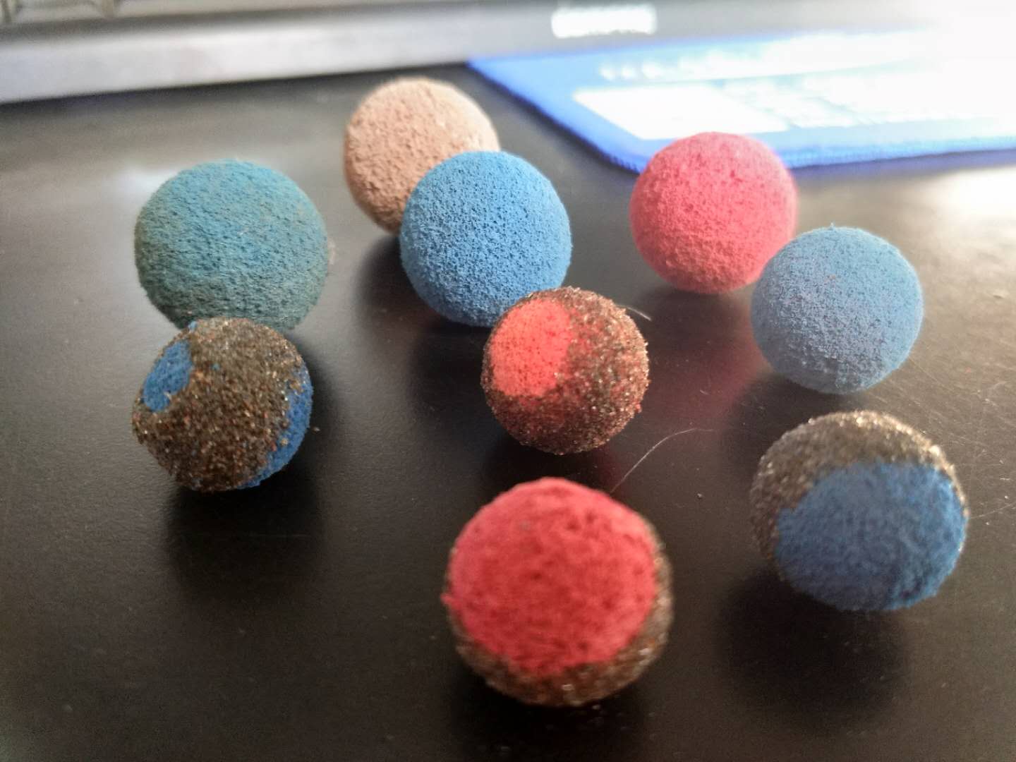 海綿膠球，金剛砂膠球